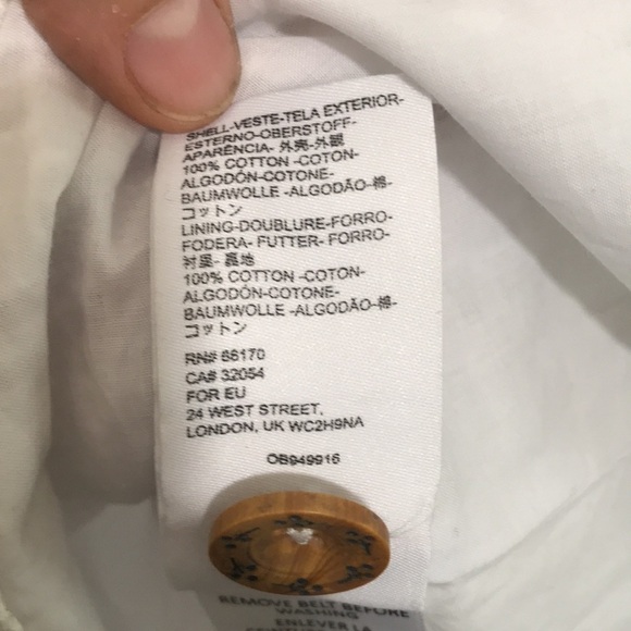 Anthropologie White Eyelet Fully Lined Belted Romper size 4 - Picture 8 of 12